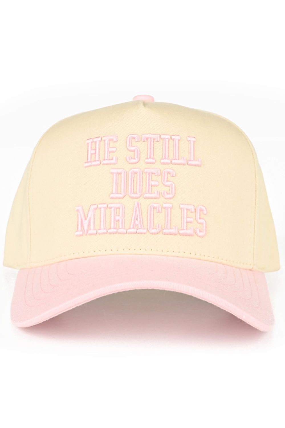 He Still Does Miracles Embroidered Two-Tone Trucker Hat