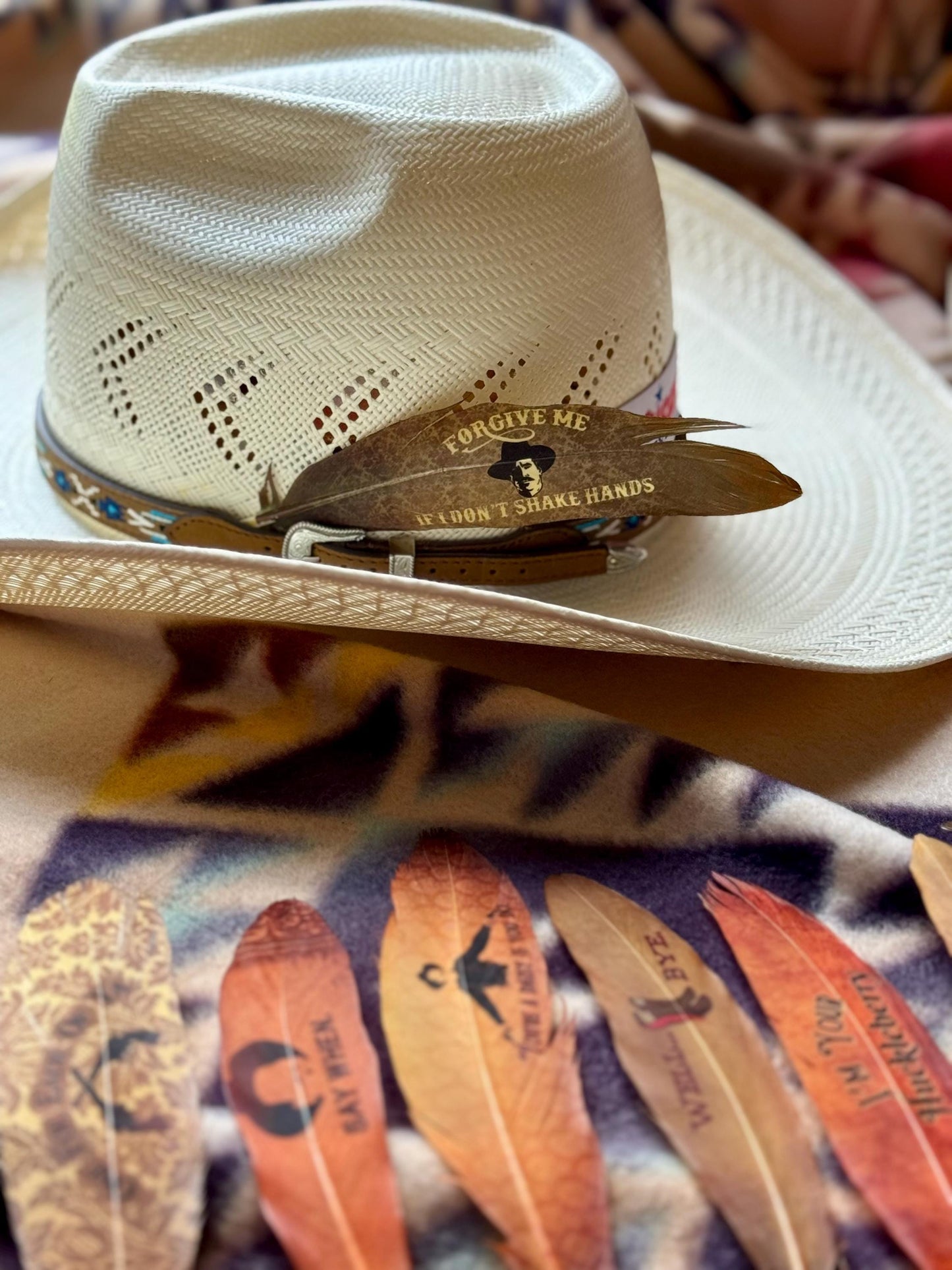 Buckaroo Supply Co. Old West Western hat feathers