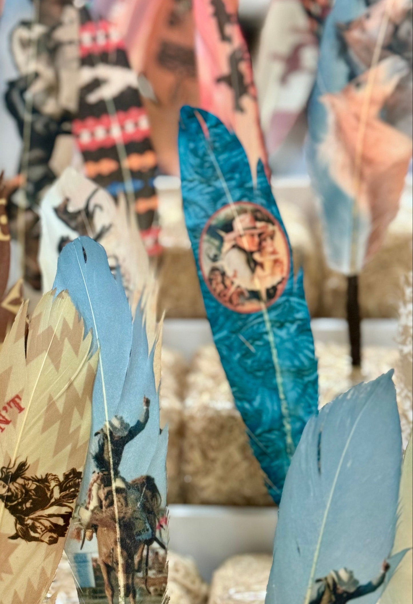 Cowboy Romance Hat Feather