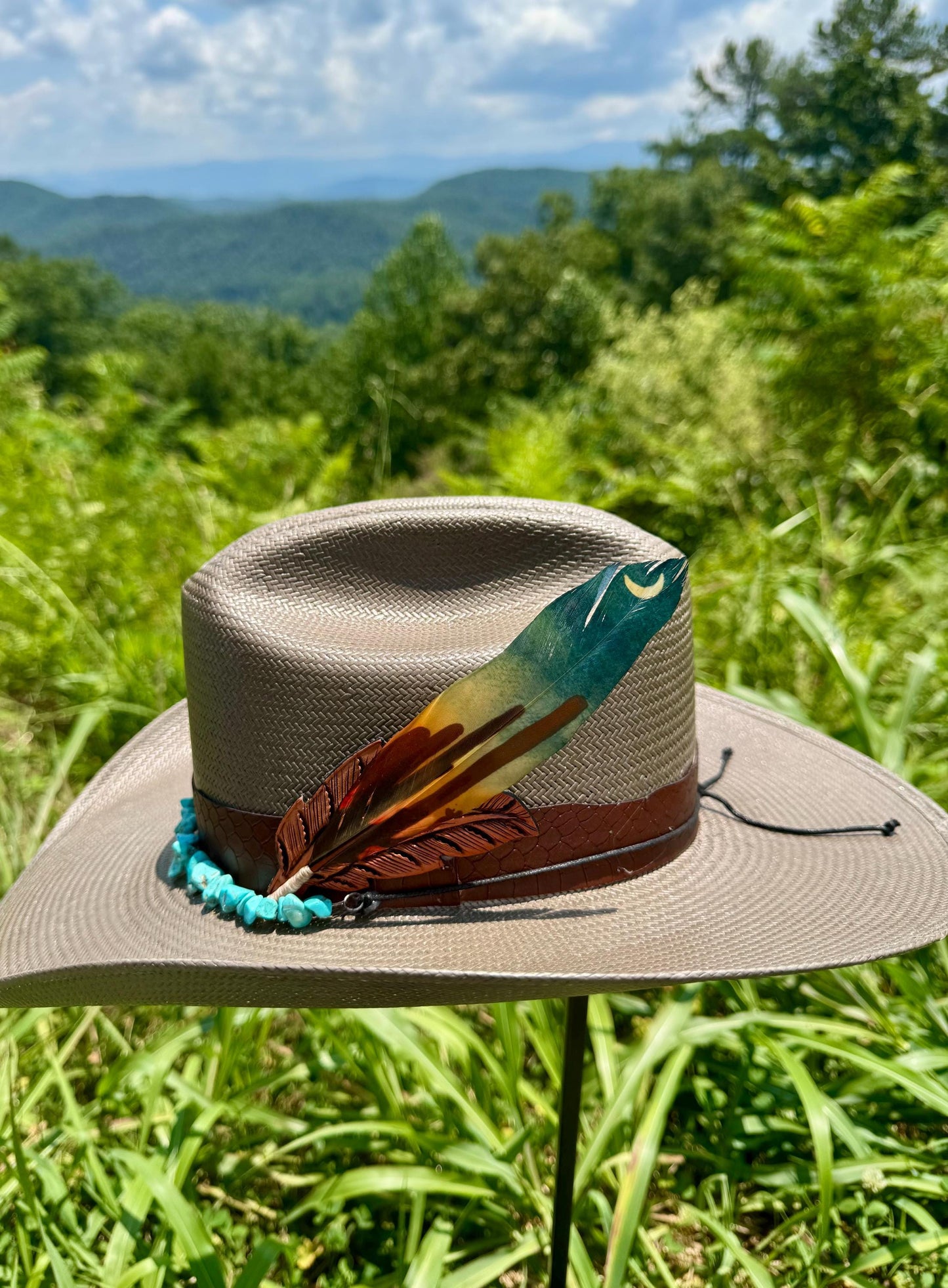 Moonlight Cactus Hat Feather
