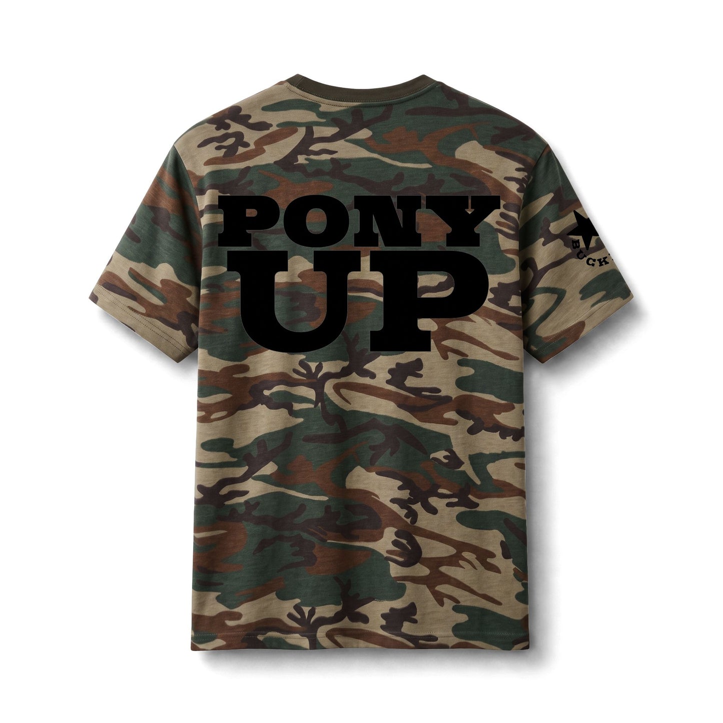 PONY UP Camo Western Graphic Tee