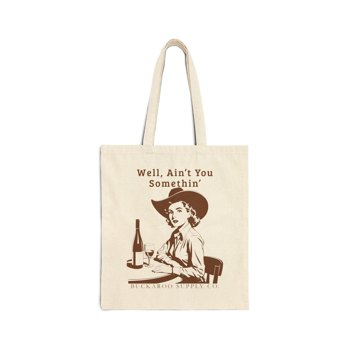 Well, Ain’t You Somethin’ Western Canvas Tote Bag