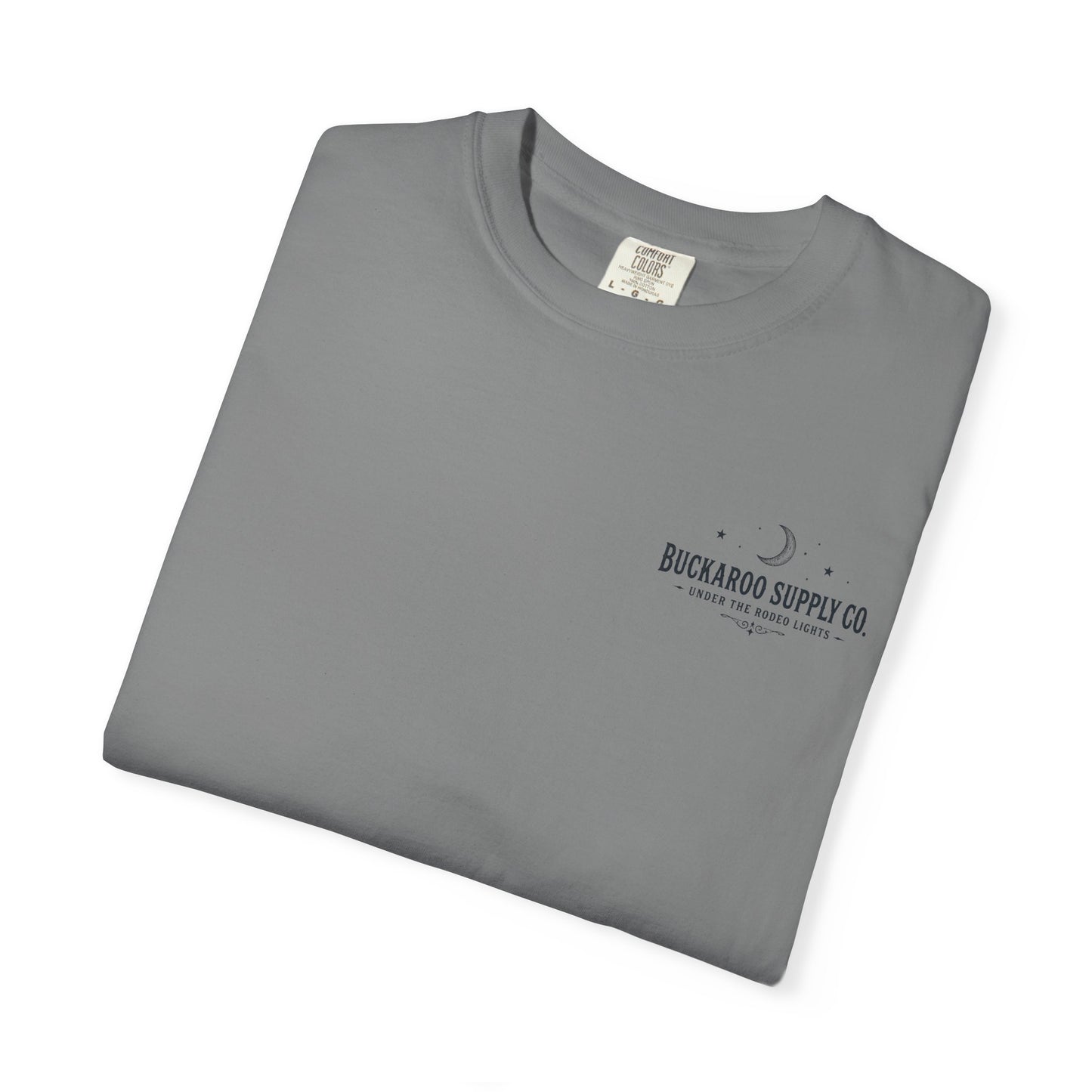 Rodeo Lights Graphic T-Shirt | Cowboy Bucking Horse Tee