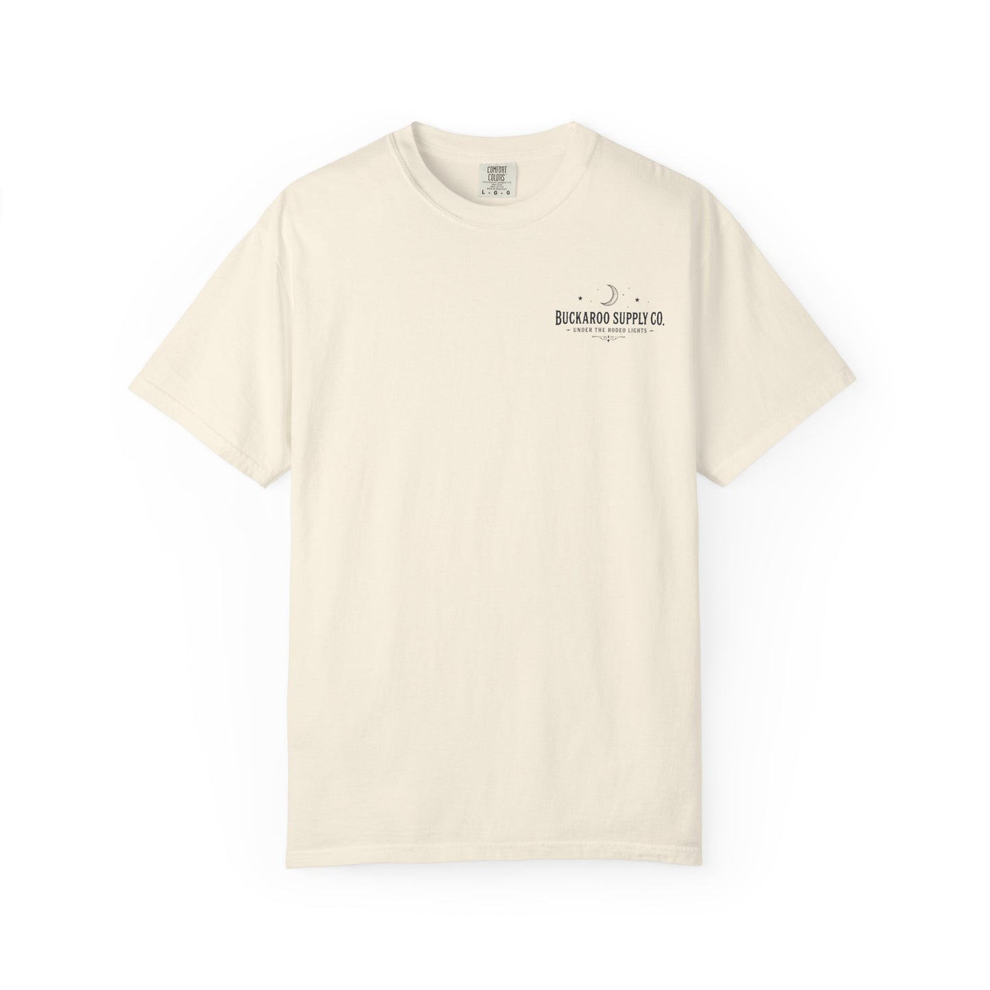 Rodeo Lights Graphic T-Shirt | Cowboy Bucking Horse Tee