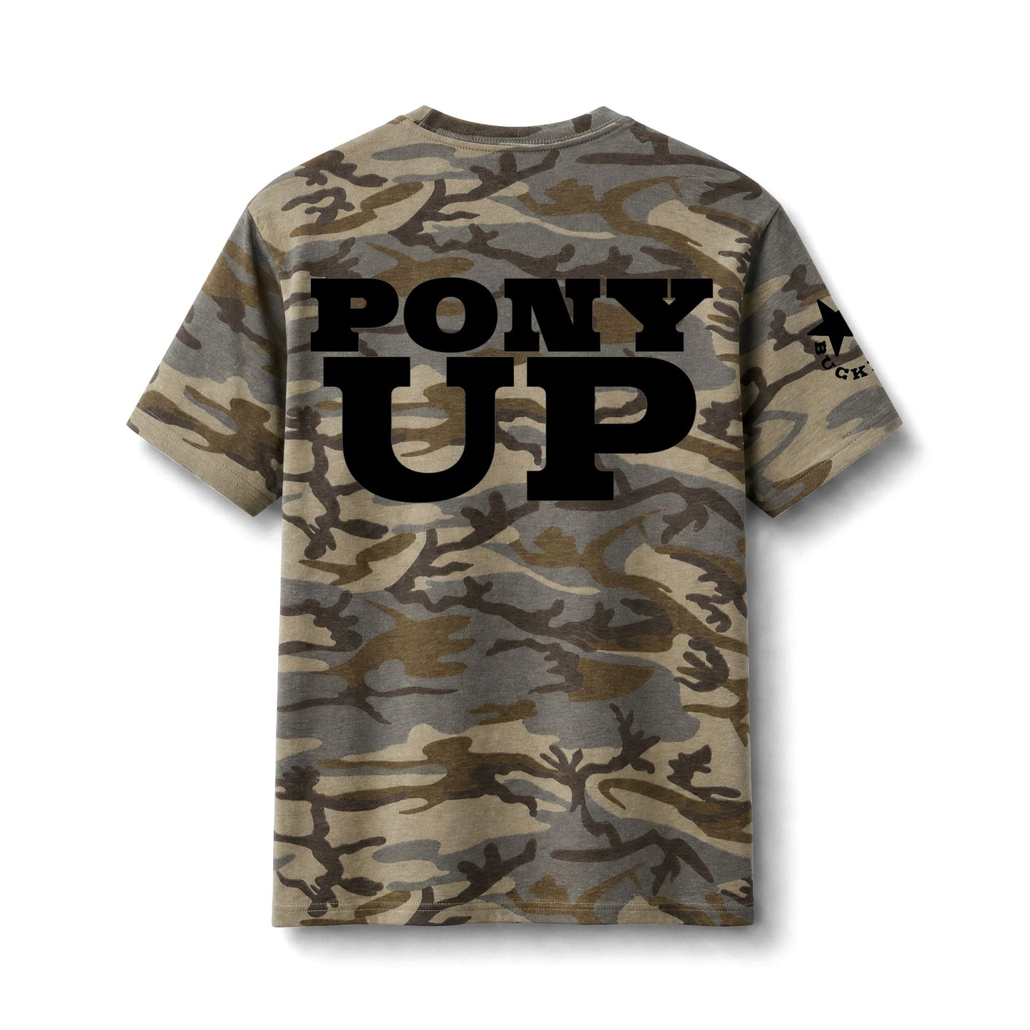 PONY UP Camo Western Graphic Tee