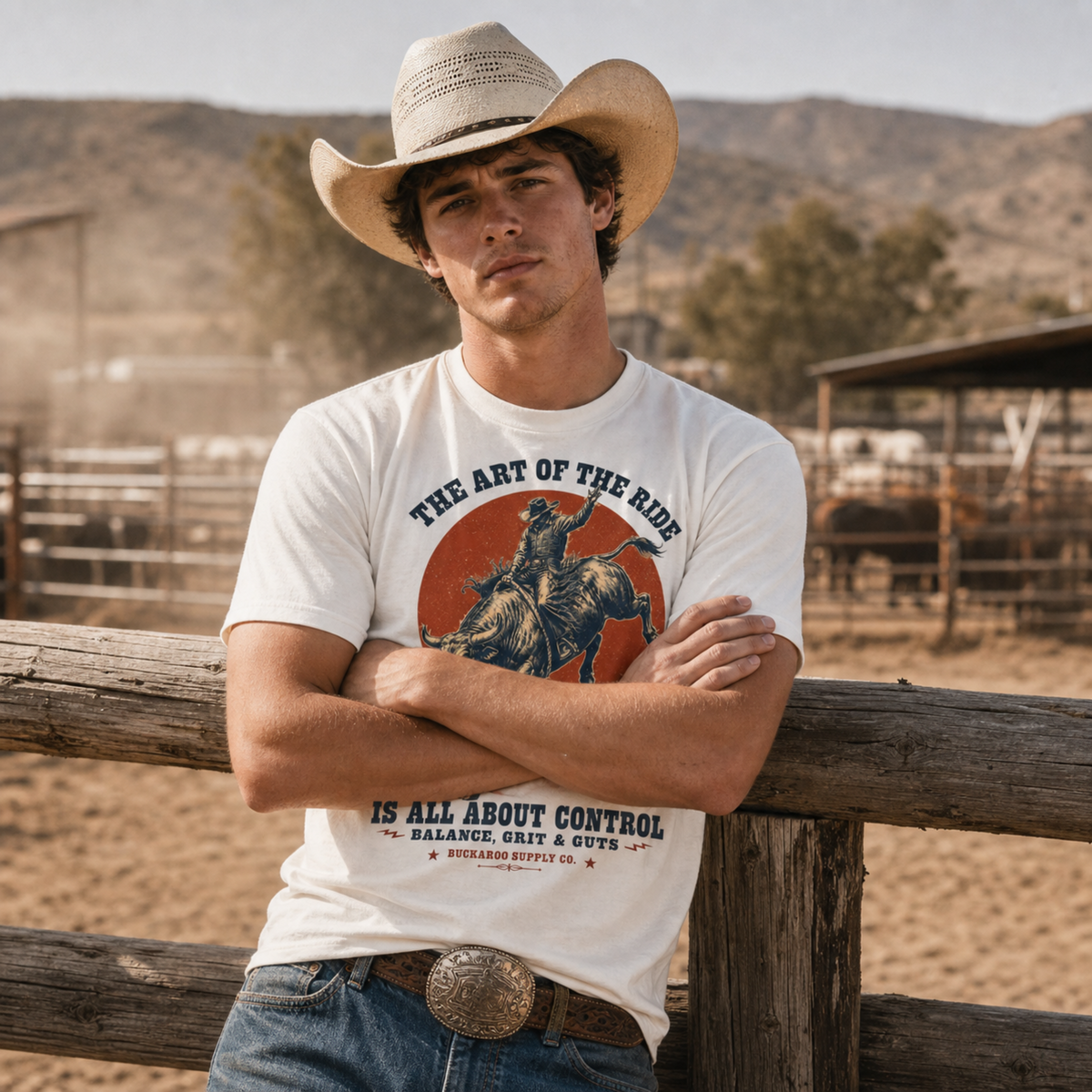 The Art of the Ride Bull Rider Western T-Shirt