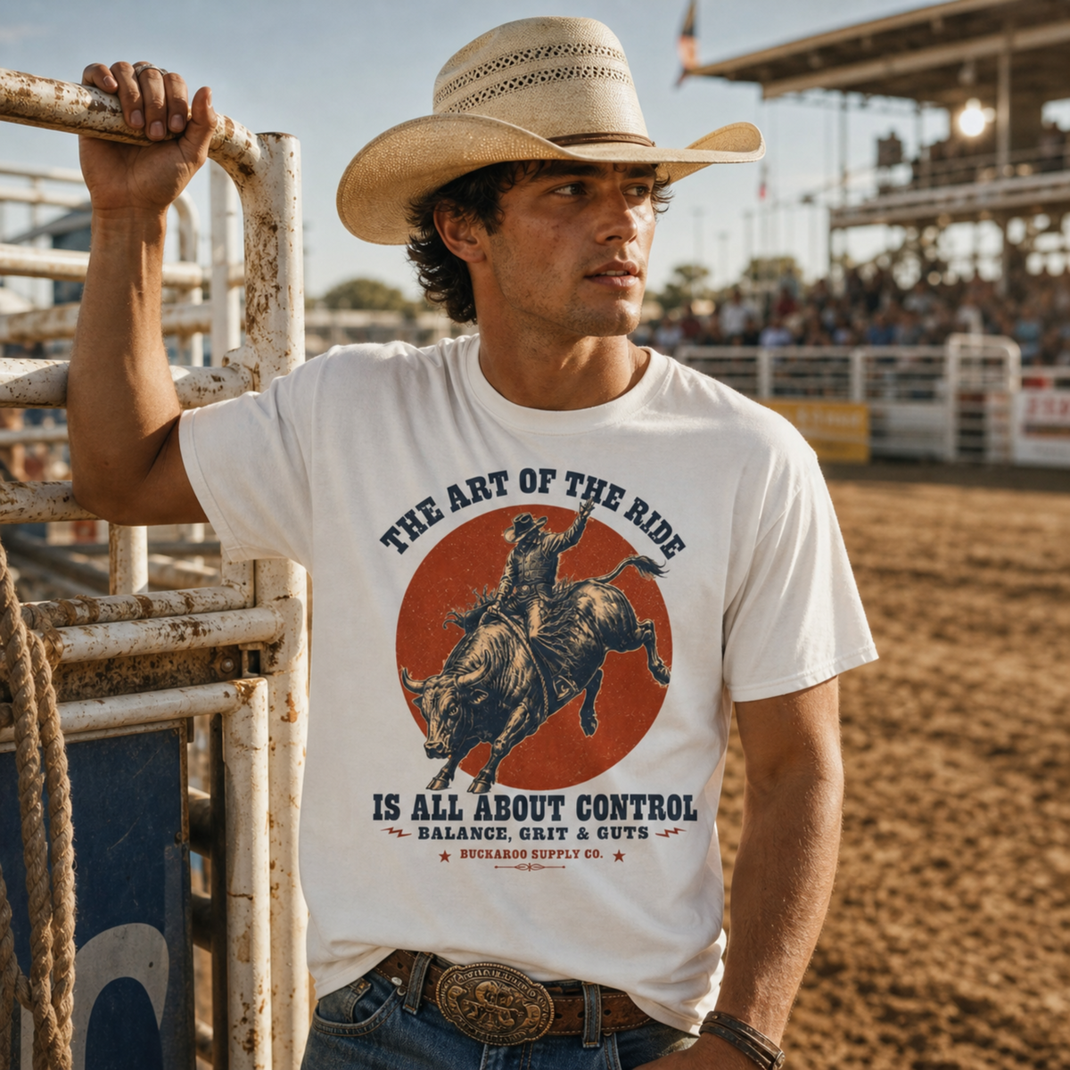 The Art of the Ride Bull Rider Western T-Shirt