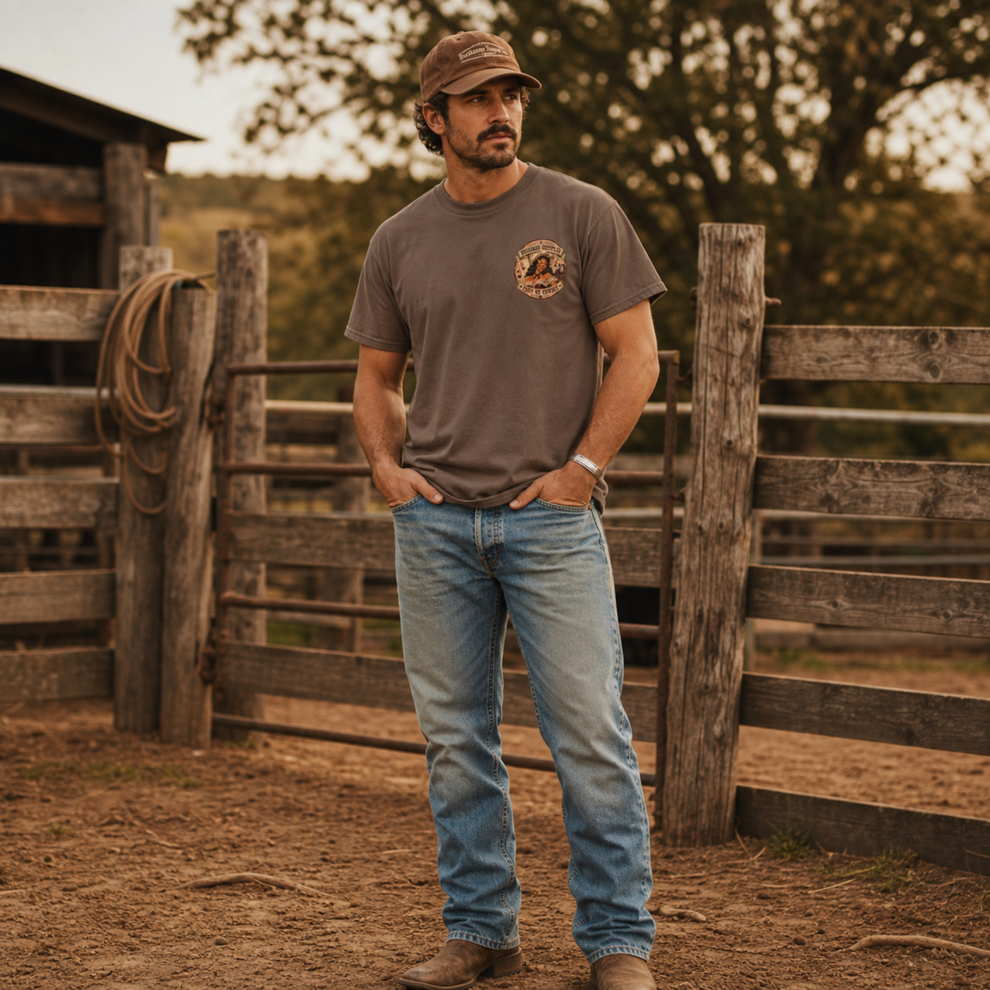 PONY UP COWBOY Western Graphic Tee