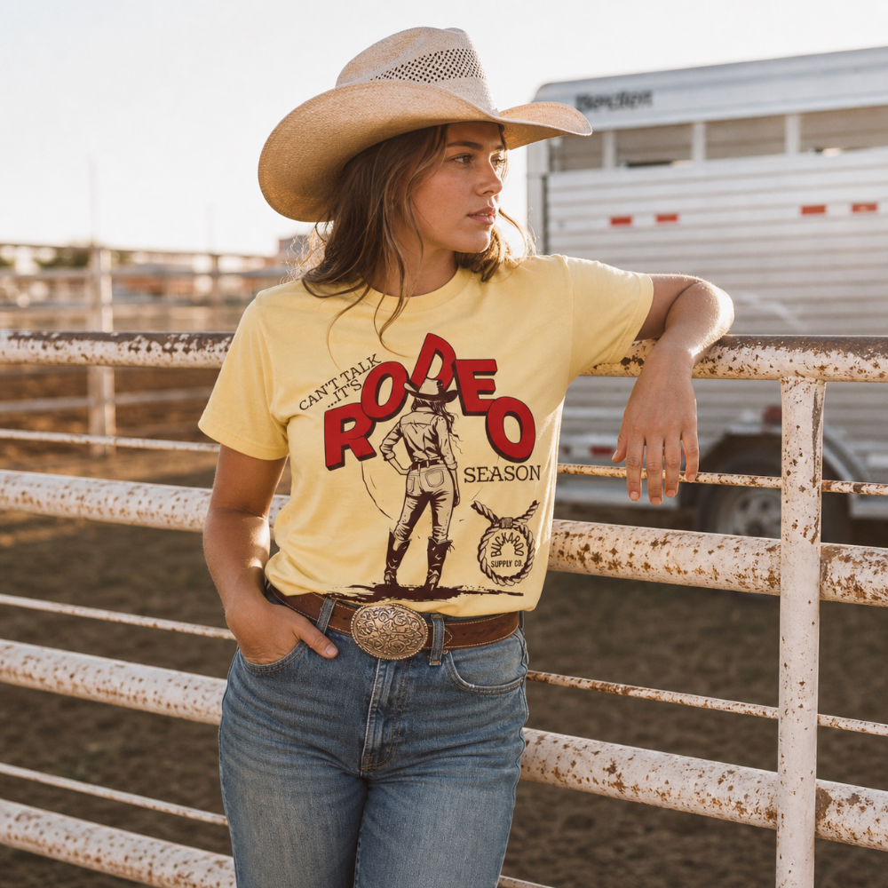 Can’t Talk It’s Rodeo Season Graphic Tee