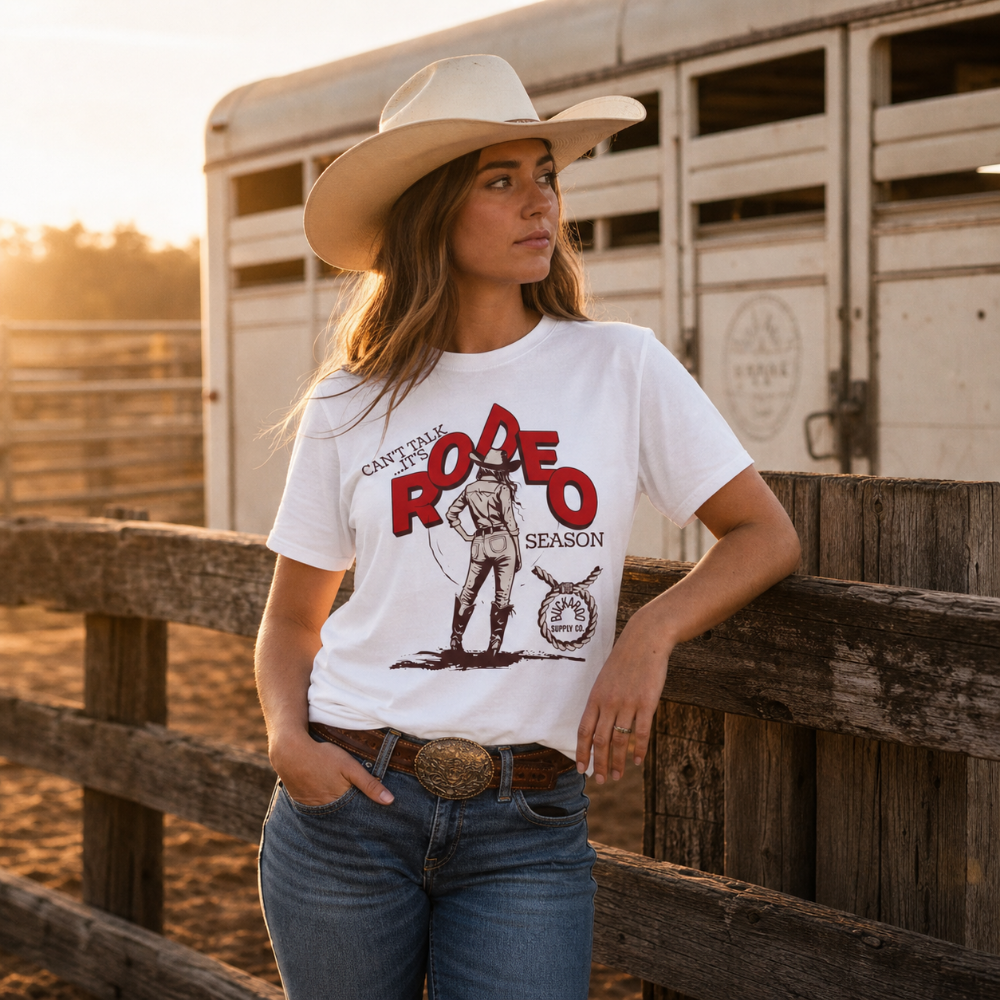 Can’t Talk It’s Rodeo Season Graphic Tee