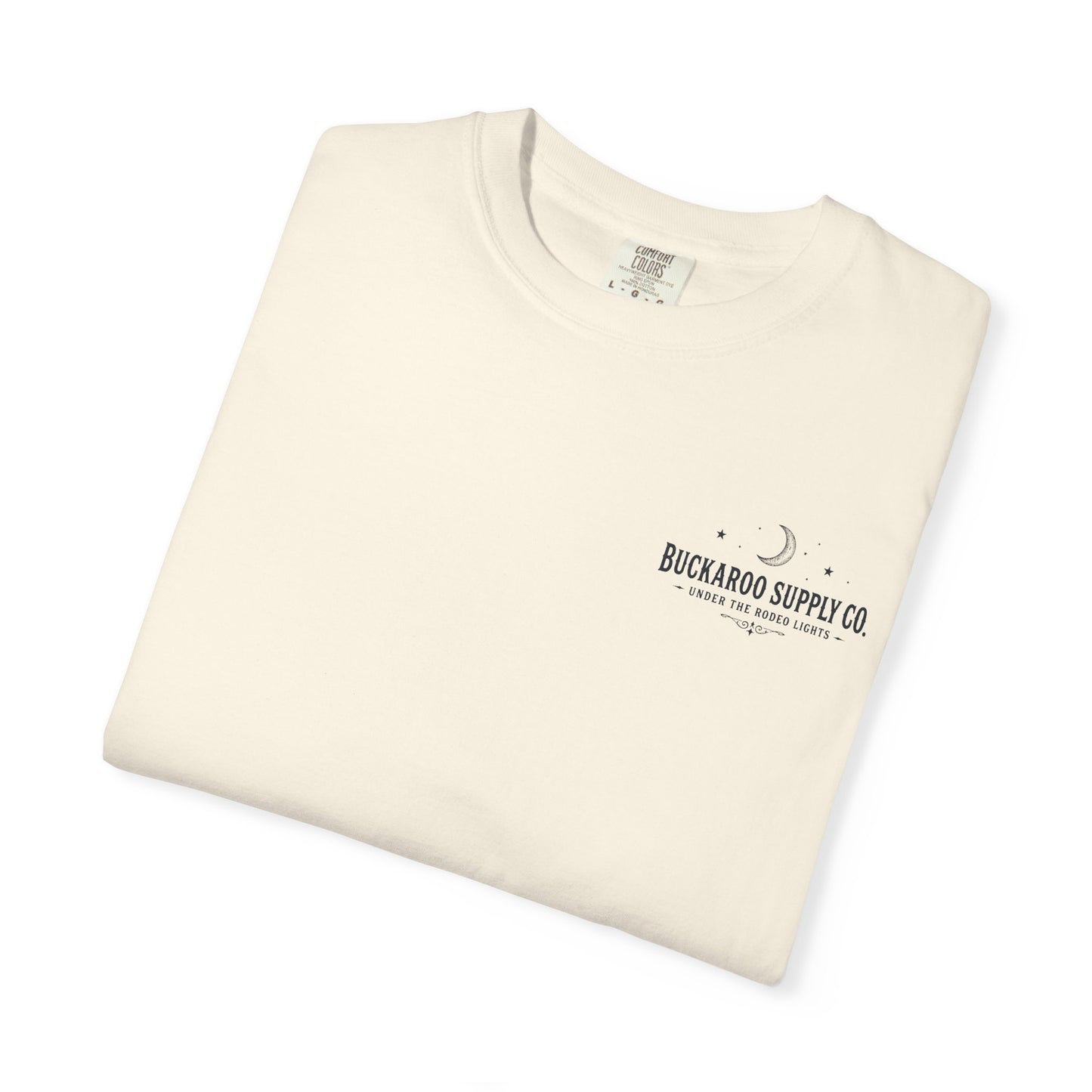 Rodeo Lights Graphic T-Shirt | Cowboy Bucking Horse Tee