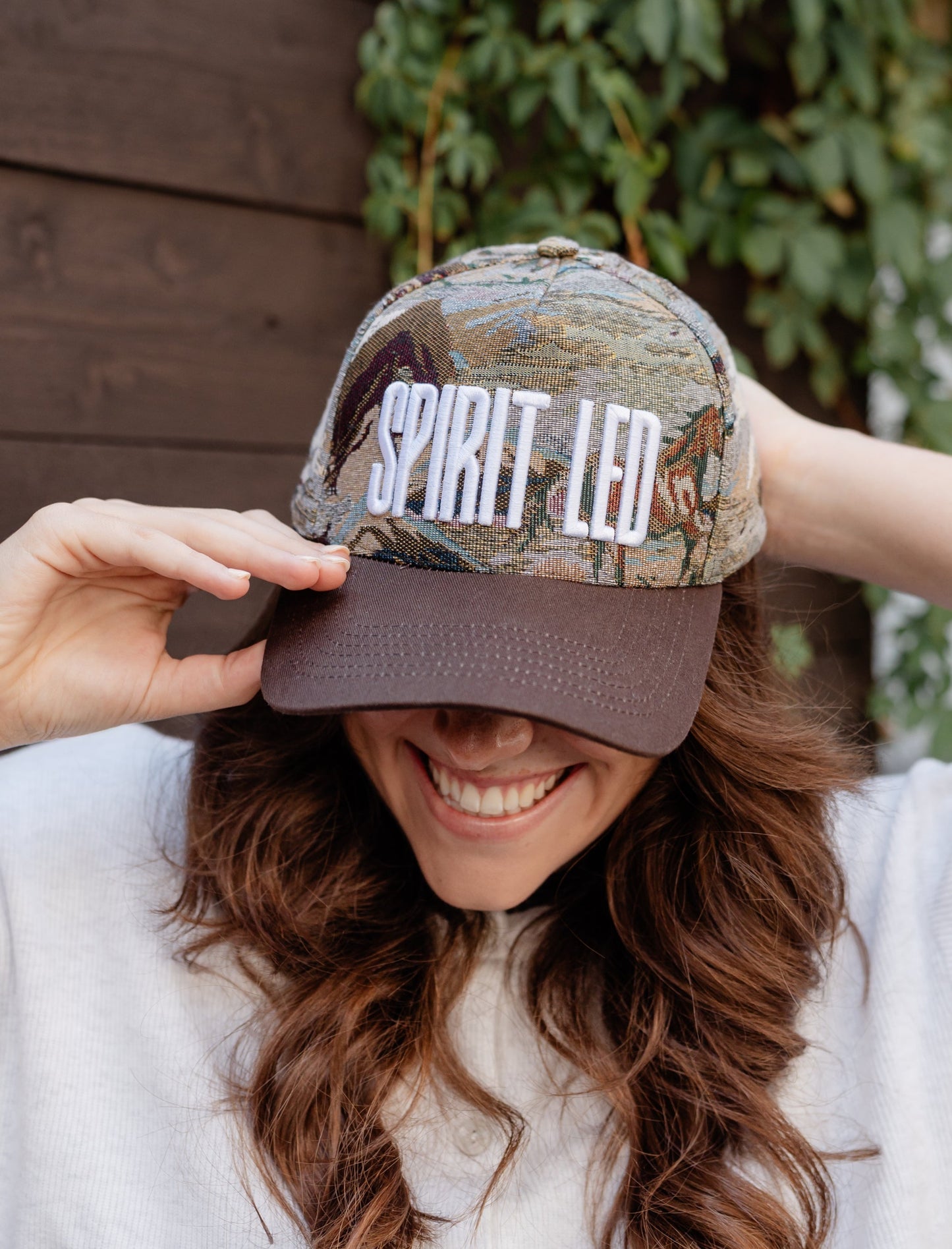 Spirit Led Horse Tapestry Snapback Cap
