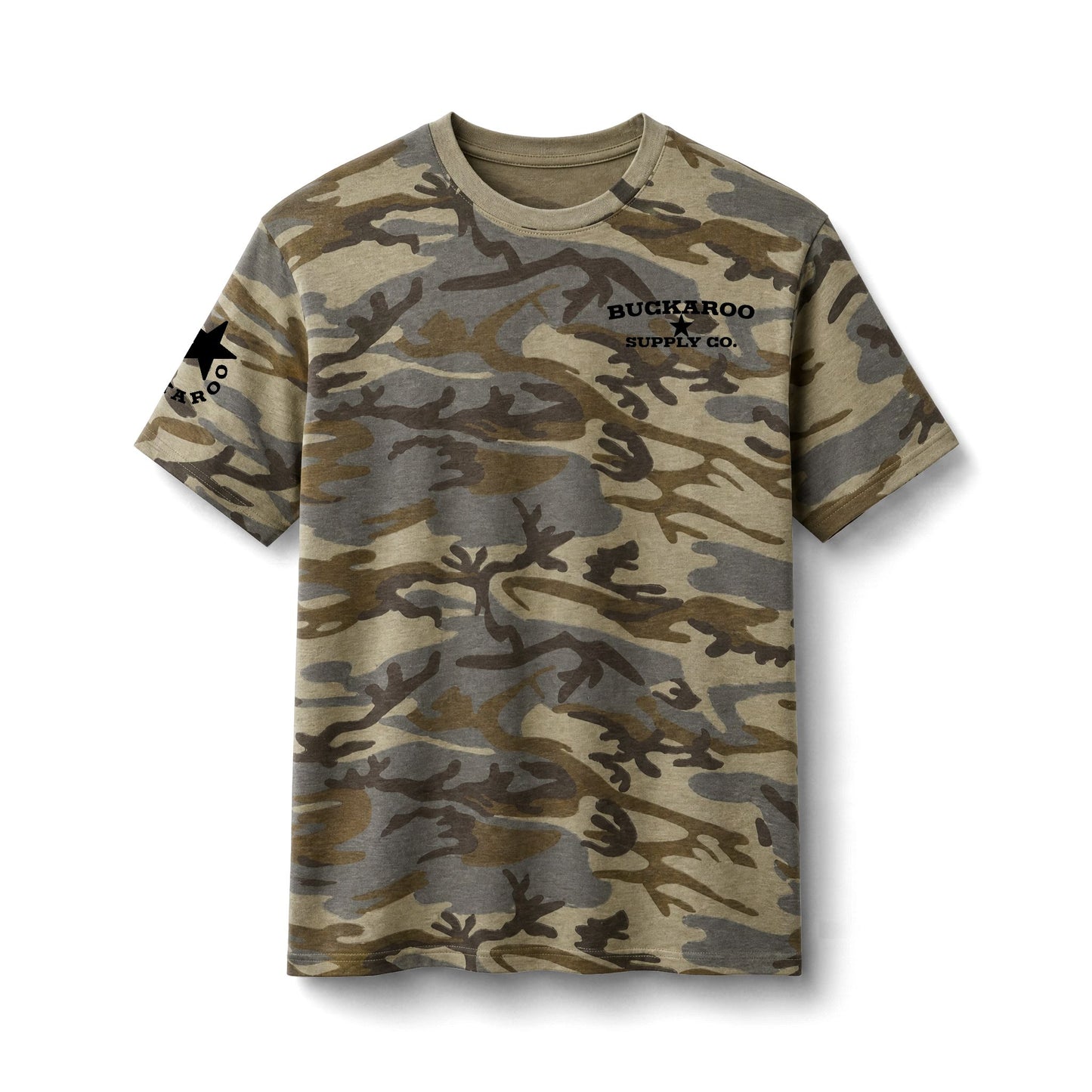 PONY UP Camo Western Graphic Tee