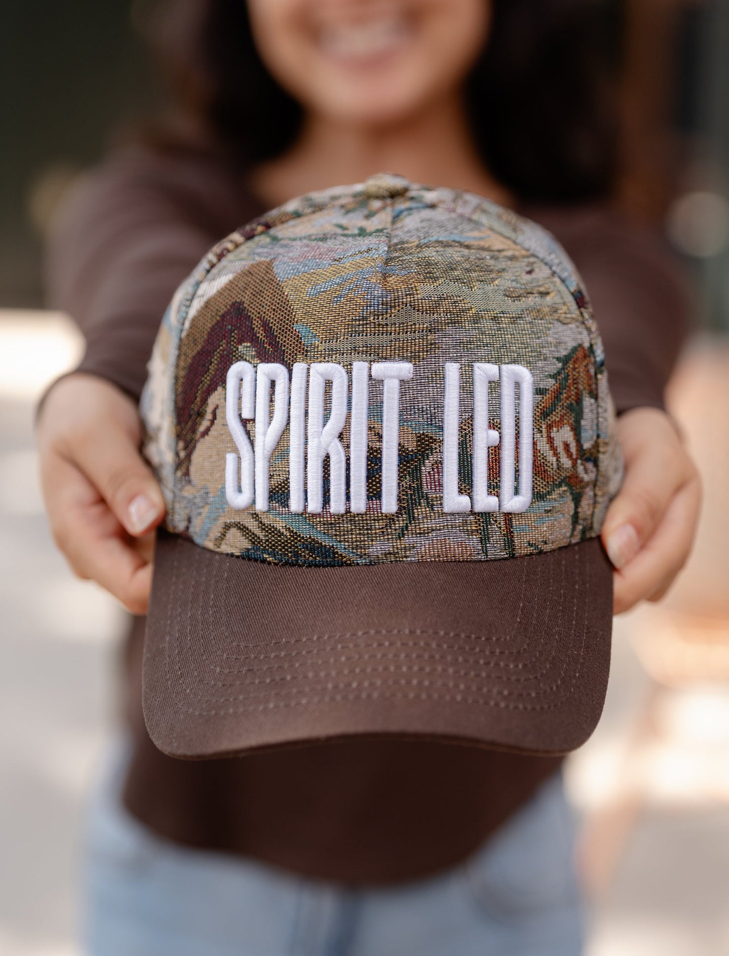 Spirit Led Horse Tapestry Snapback Cap