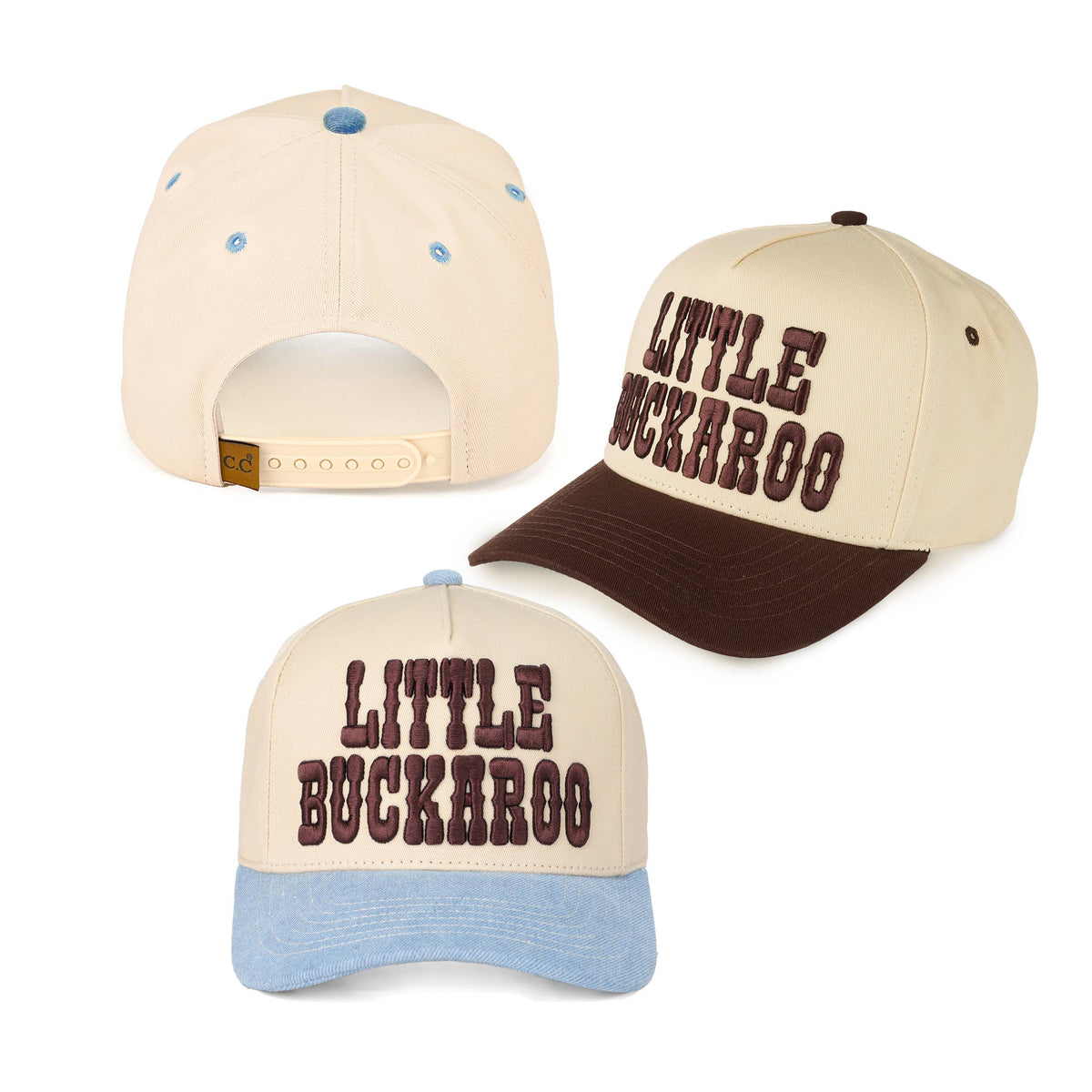 Little Buckaroo Kids’ Embroidered Snapback Hat