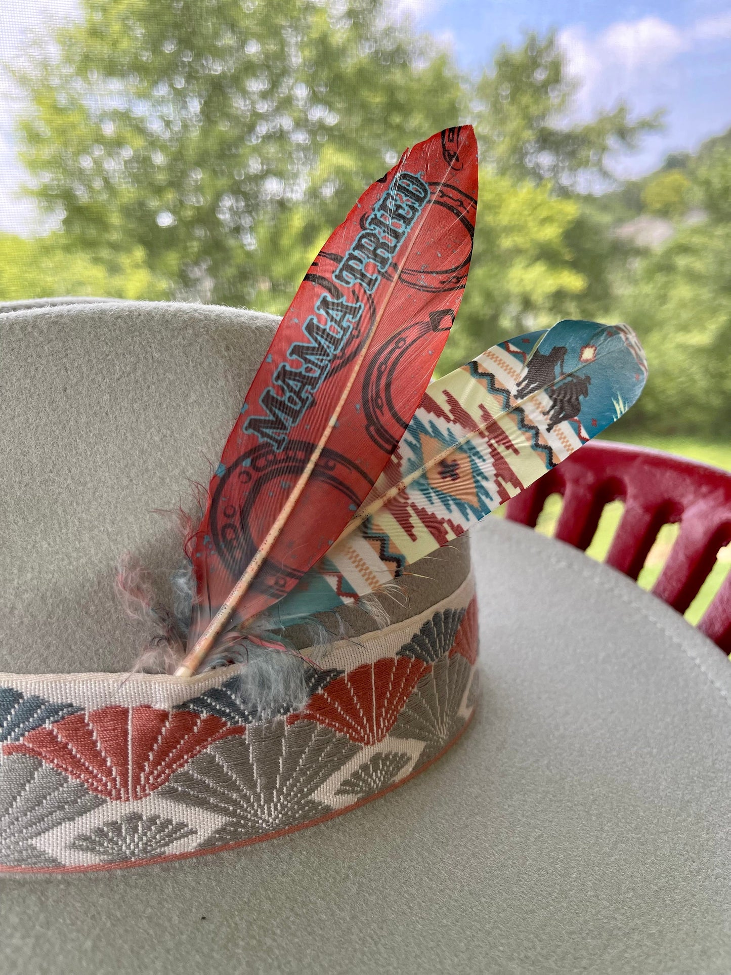 Riders in the Sky Western Hat Feather