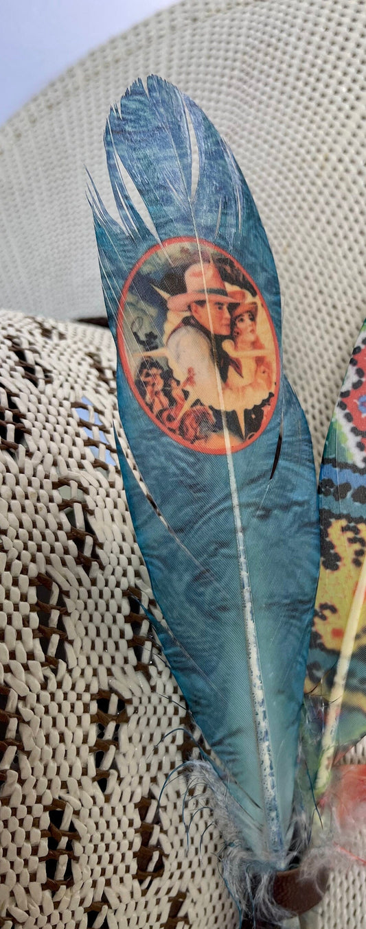 Cowboy Romance Hat Feather