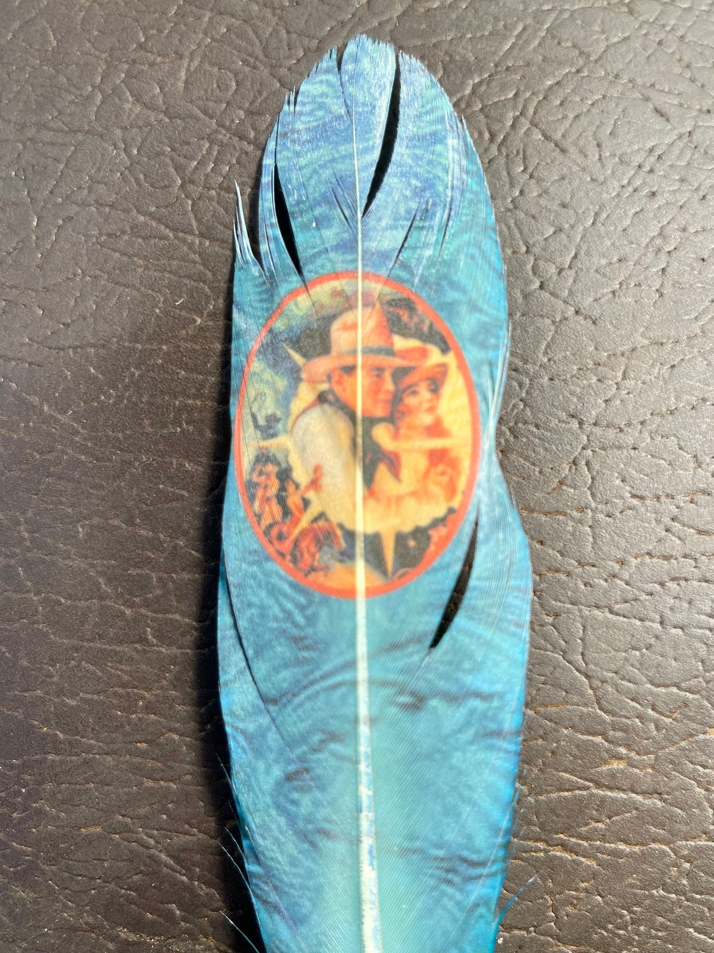 Cowboy Romance Hat Feather