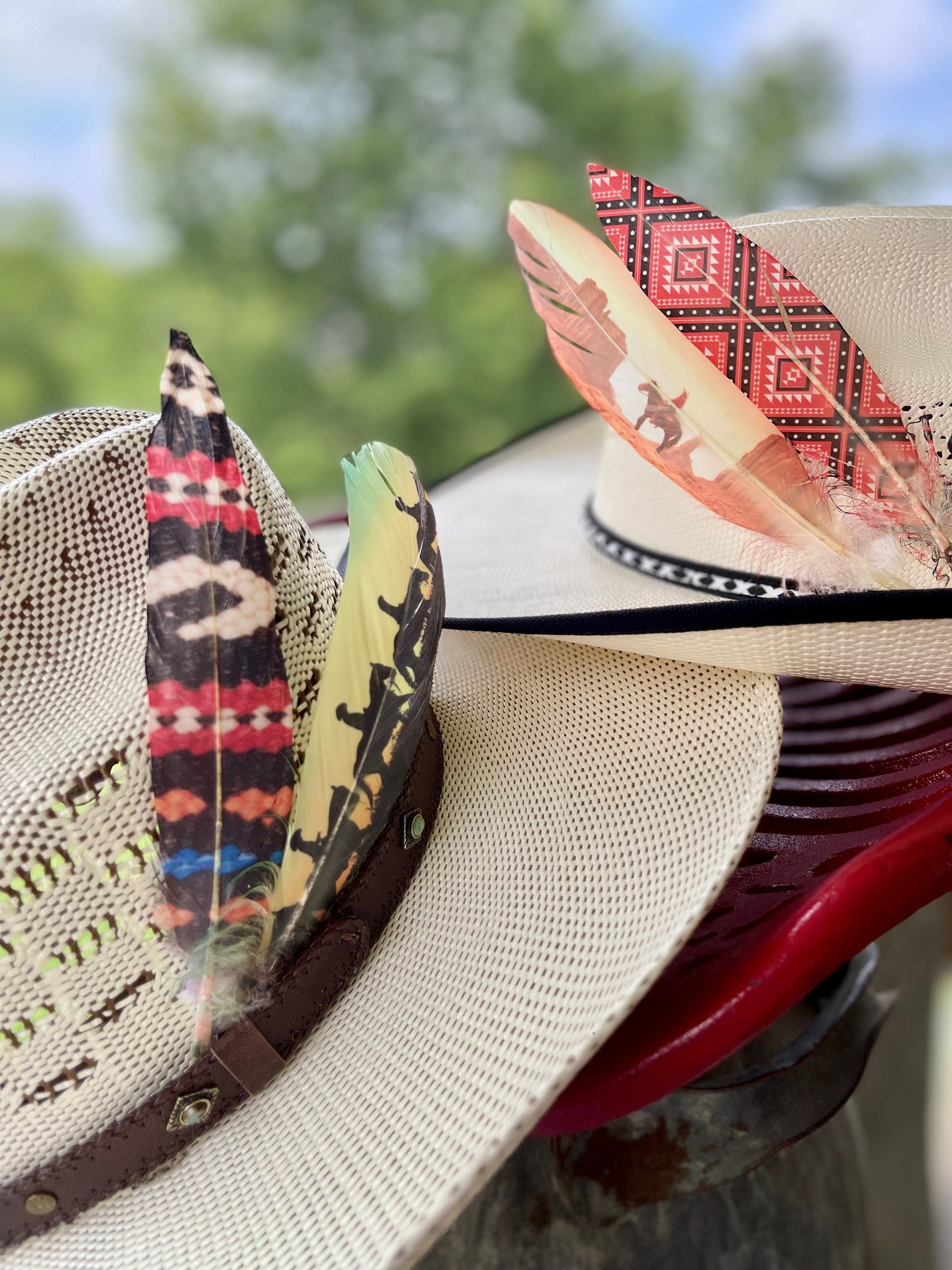 Buckaroo Supply Co. Southwestern Western hat feather