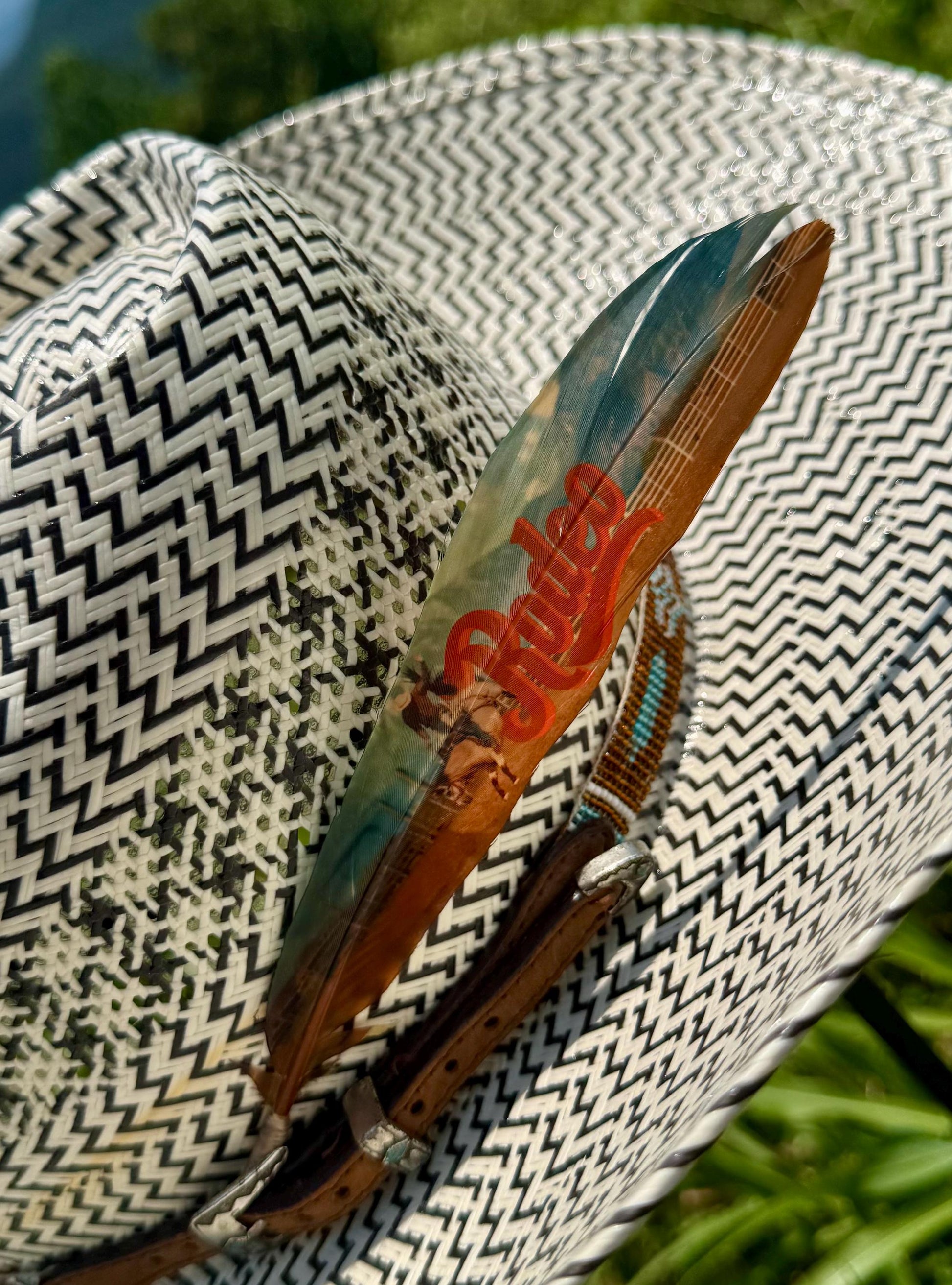 Rodeo cowboy hat feather by Buckaroo Supply Co.