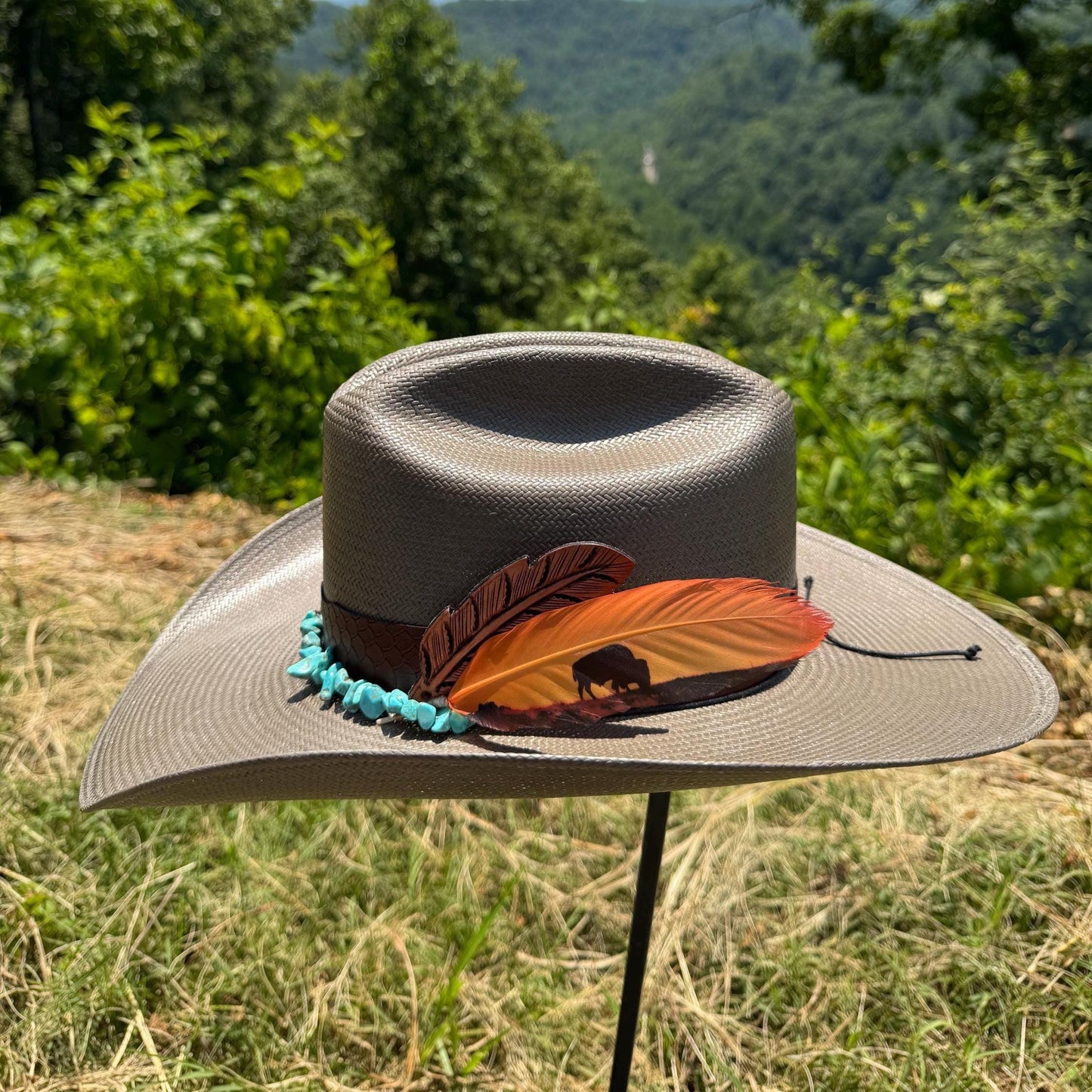 Buffalo Sunset Hat Feather