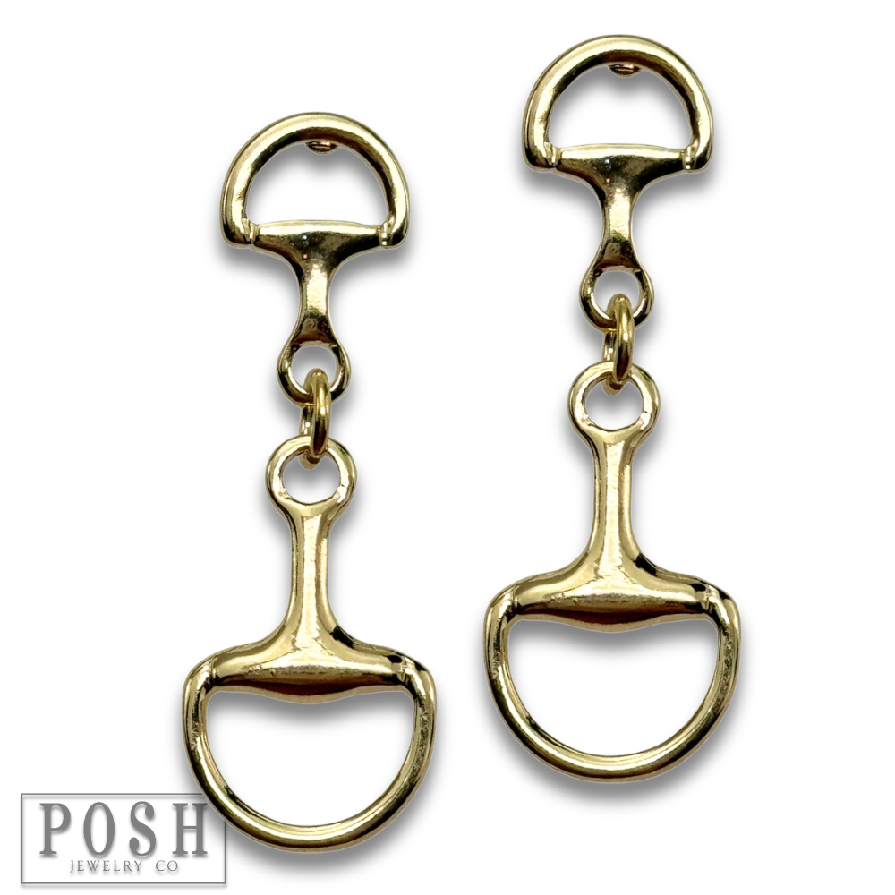 Snaffle Bit Western Dangle Earrings