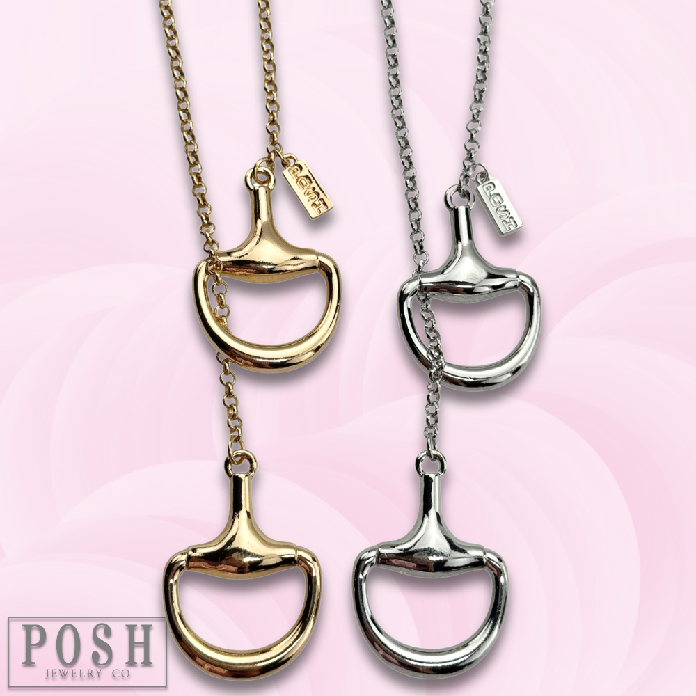 Snaffle Bit Western Lariat Necklace