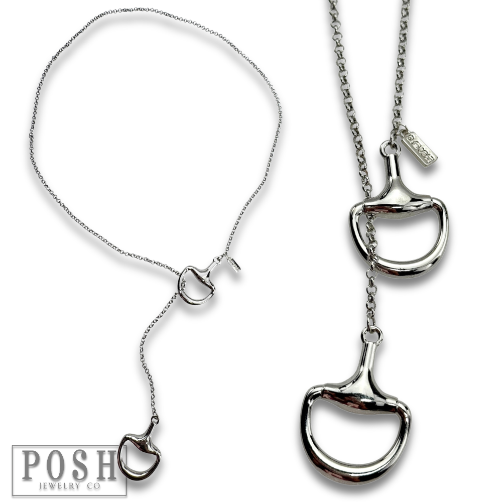 Snaffle Bit Western Lariat Necklace