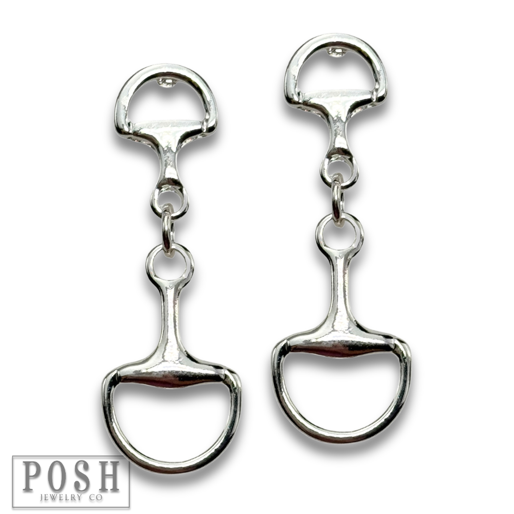 Snaffle Bit Western Dangle Earrings