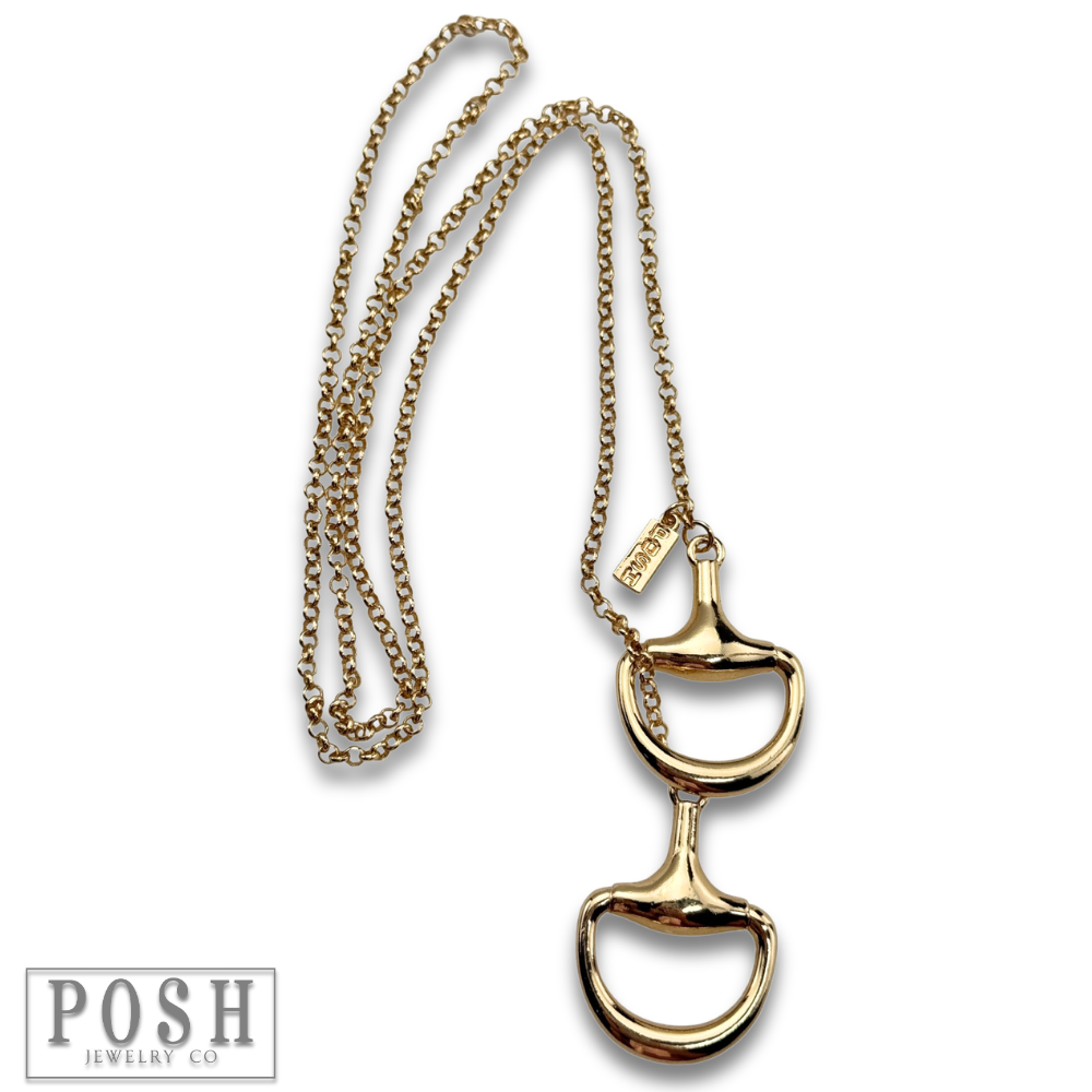 Snaffle Bit Western Lariat Necklace