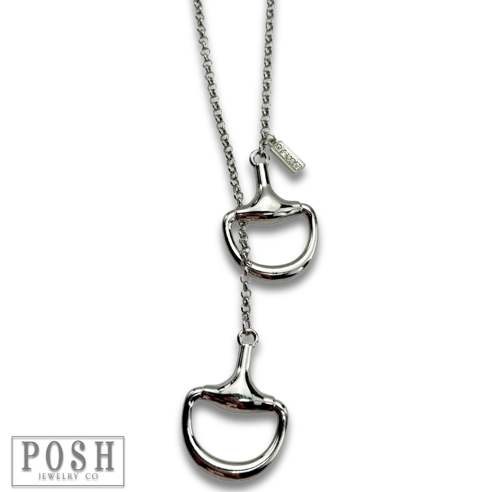 Snaffle Bit Western Lariat Necklace