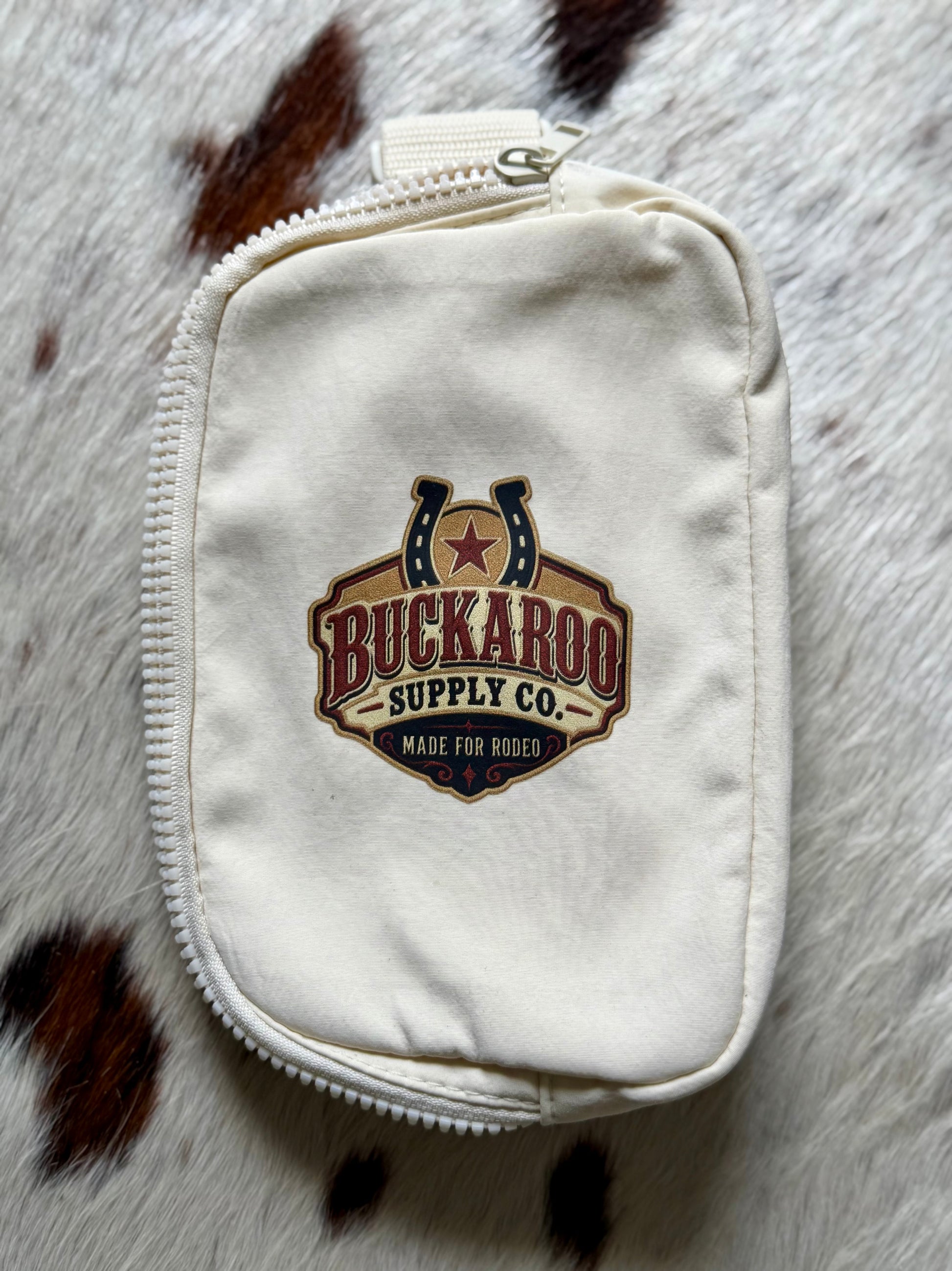 Close-up of adjustable strap and buckle on Buckaroo Western Explorer Sling Bag
