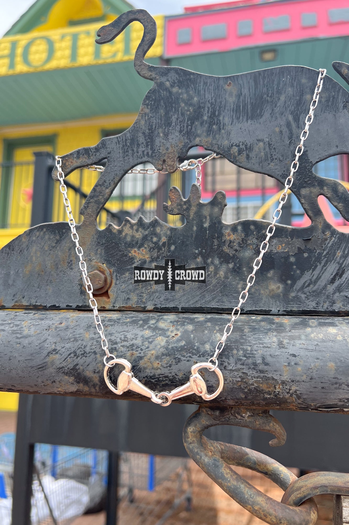 Hey Cowboy Snaffle Bit Western Necklace