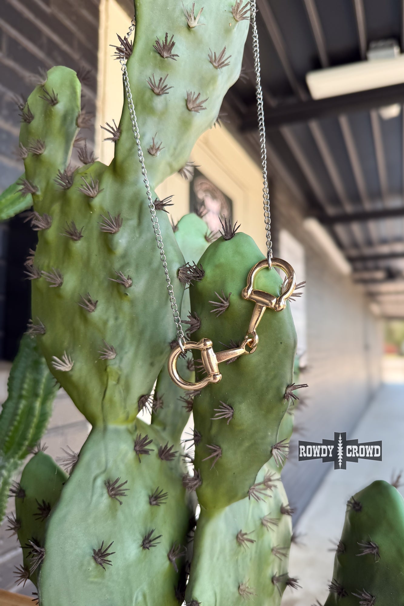 Hey Cowboy Snaffle Bit Western Necklace