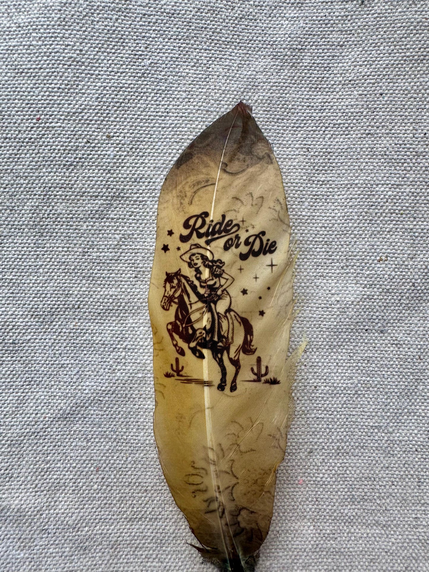 Ride Or Die Hat Feather