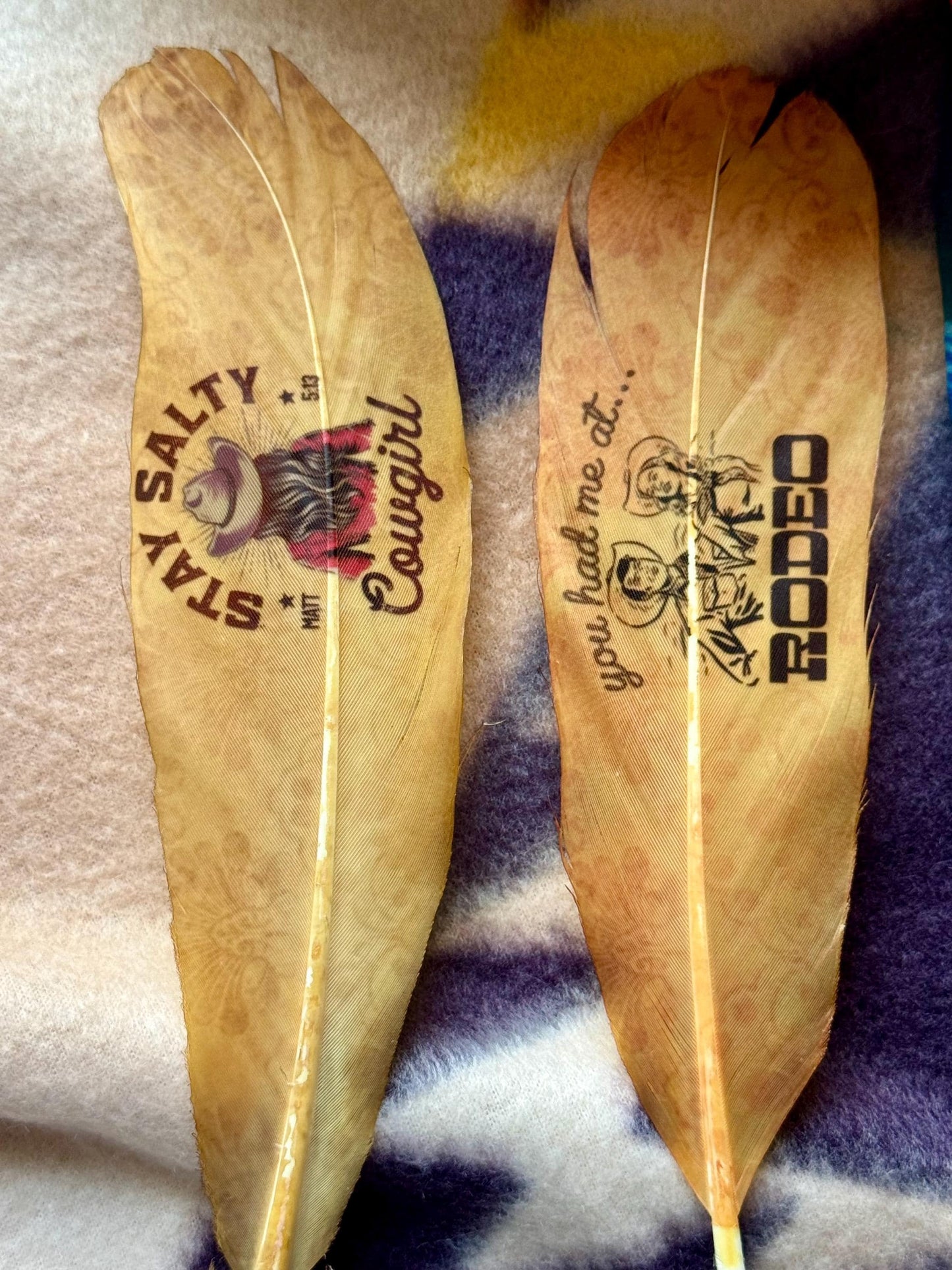 Stay Salty Cowgirl Western Hat Feather