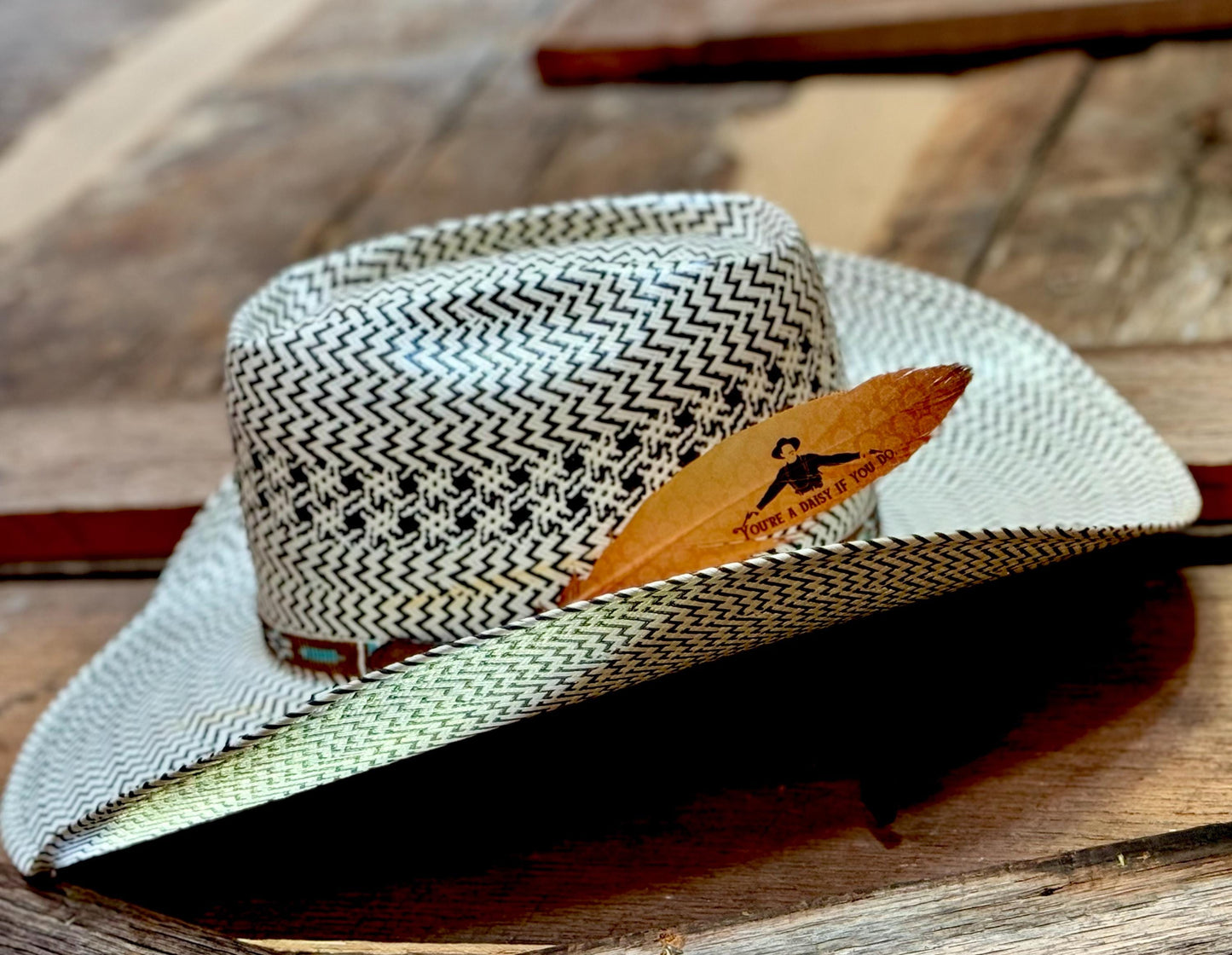 Daisy If You Do Western Hat Feather