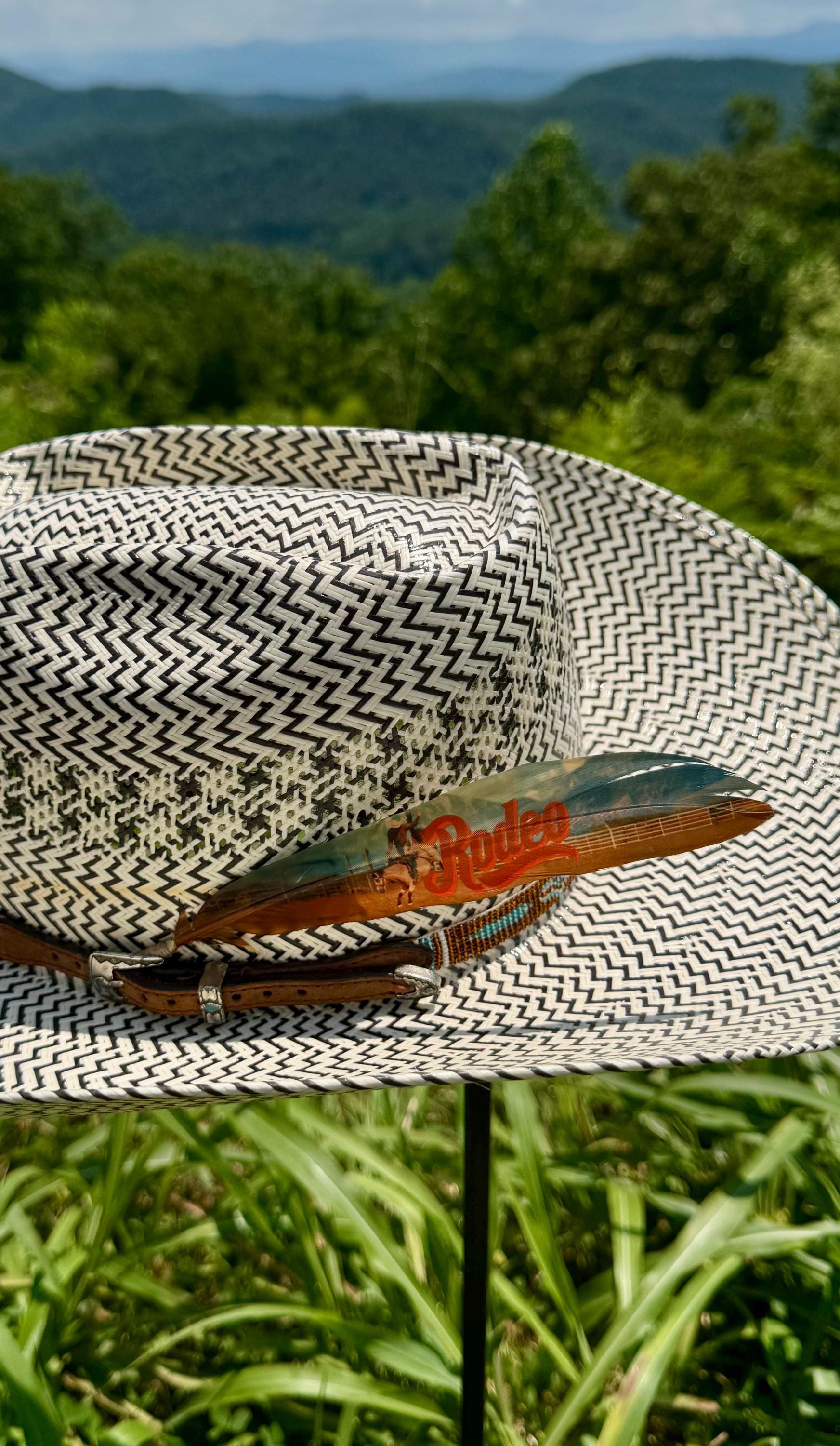 Rodeo cowboy hat feather by Buckaroo Supply Co.