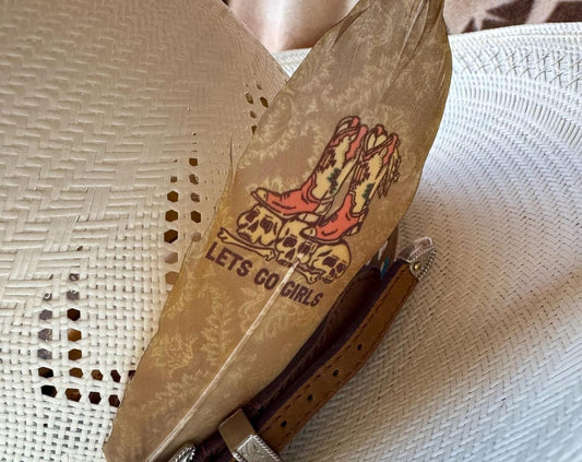 Let's Go Girls Hat Feather